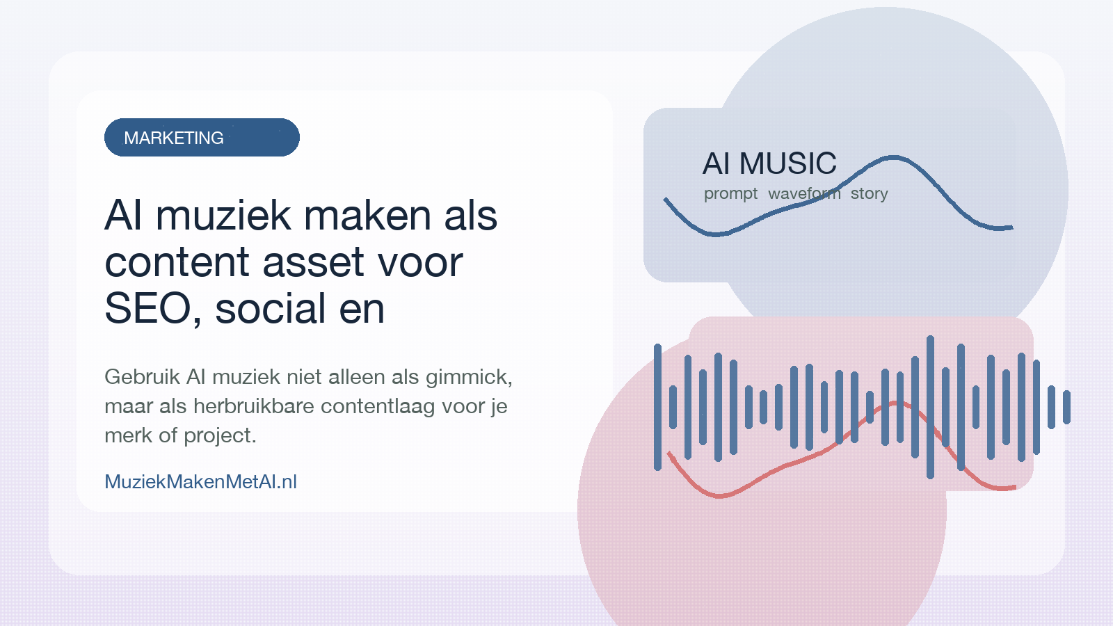 Creator workspace met AI muziekgenerator en contentplanning
