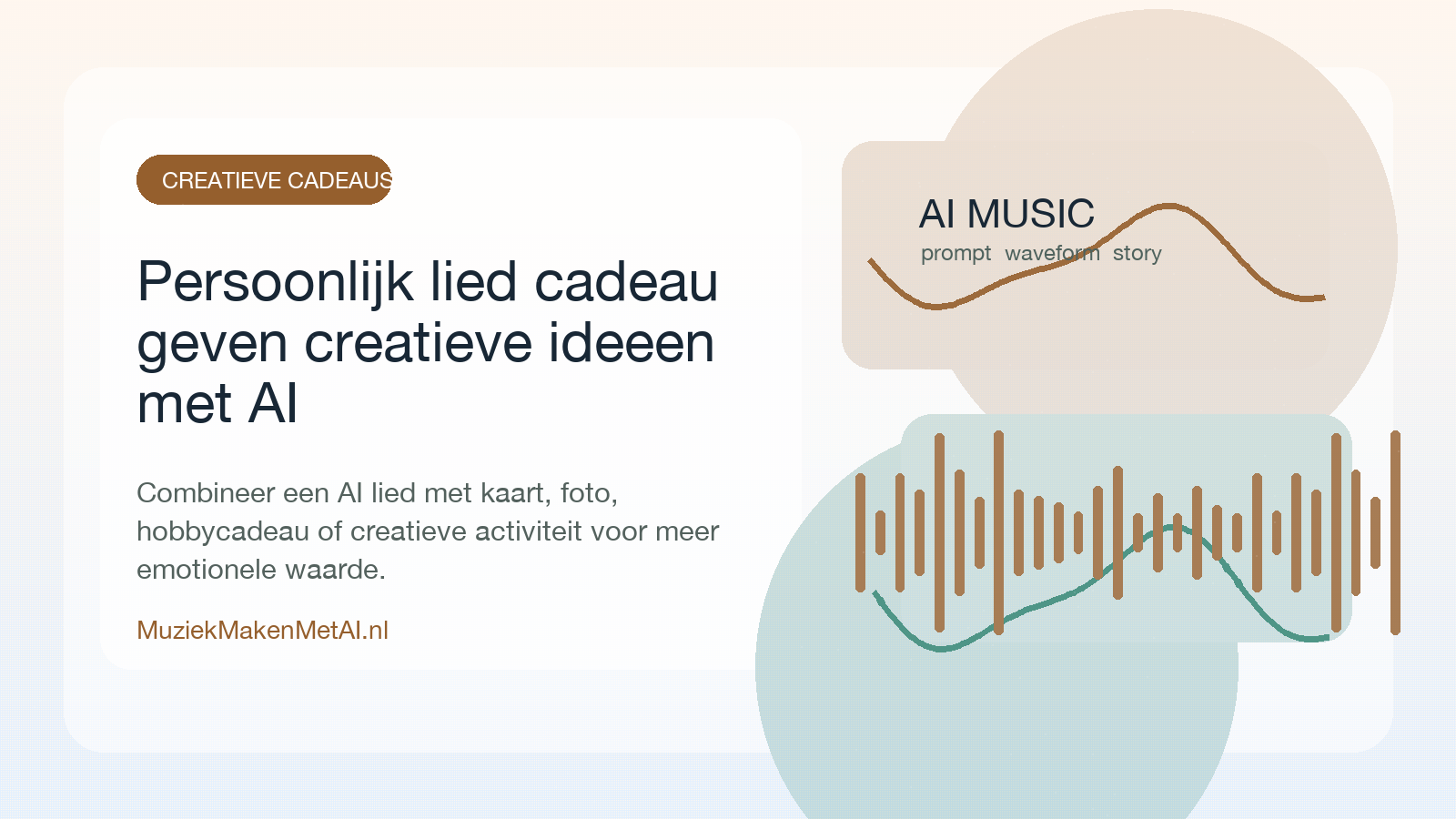 Creatief cadeau met diamond painting, kaart en AI lied op tablet