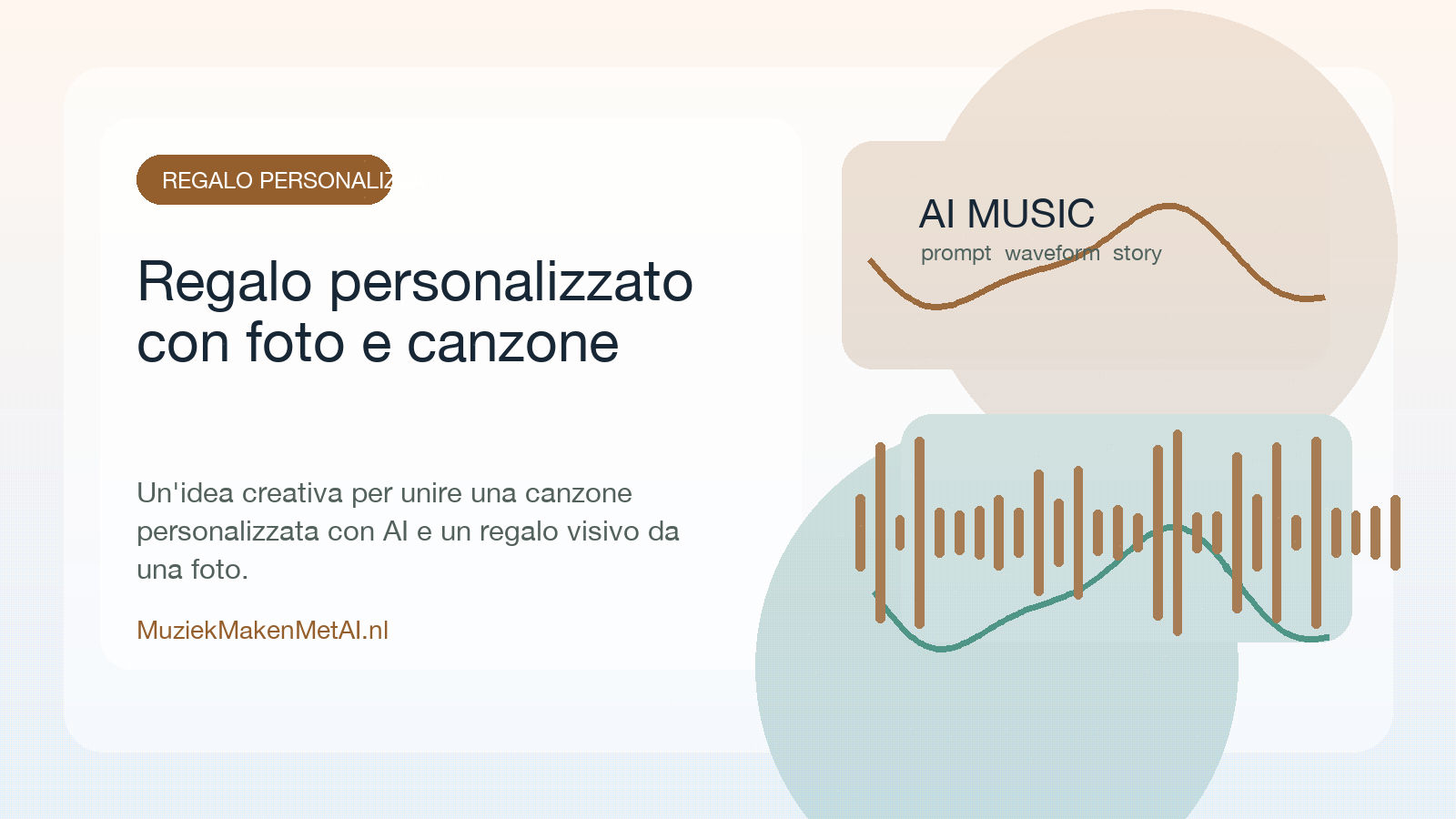Regalo italiano con diamond painting, cuffie e canzone personalizzata su telefono
